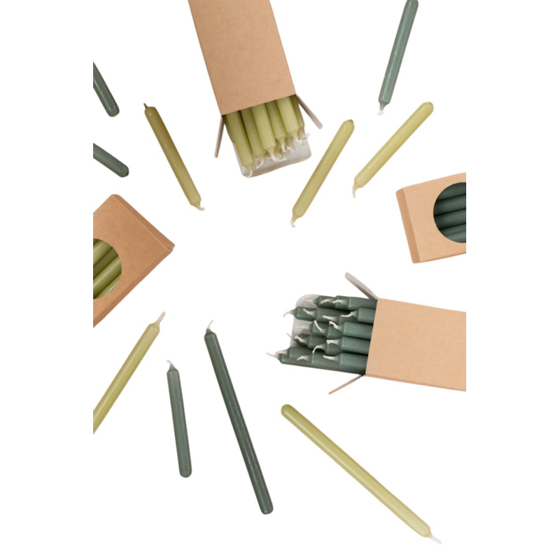 Potloodkaarsjes, diverse kleuren